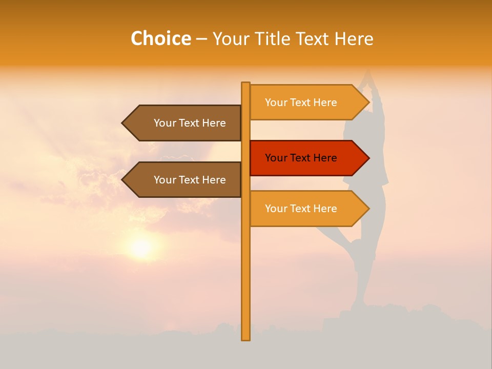 Silence Wave Sea PowerPoint Template