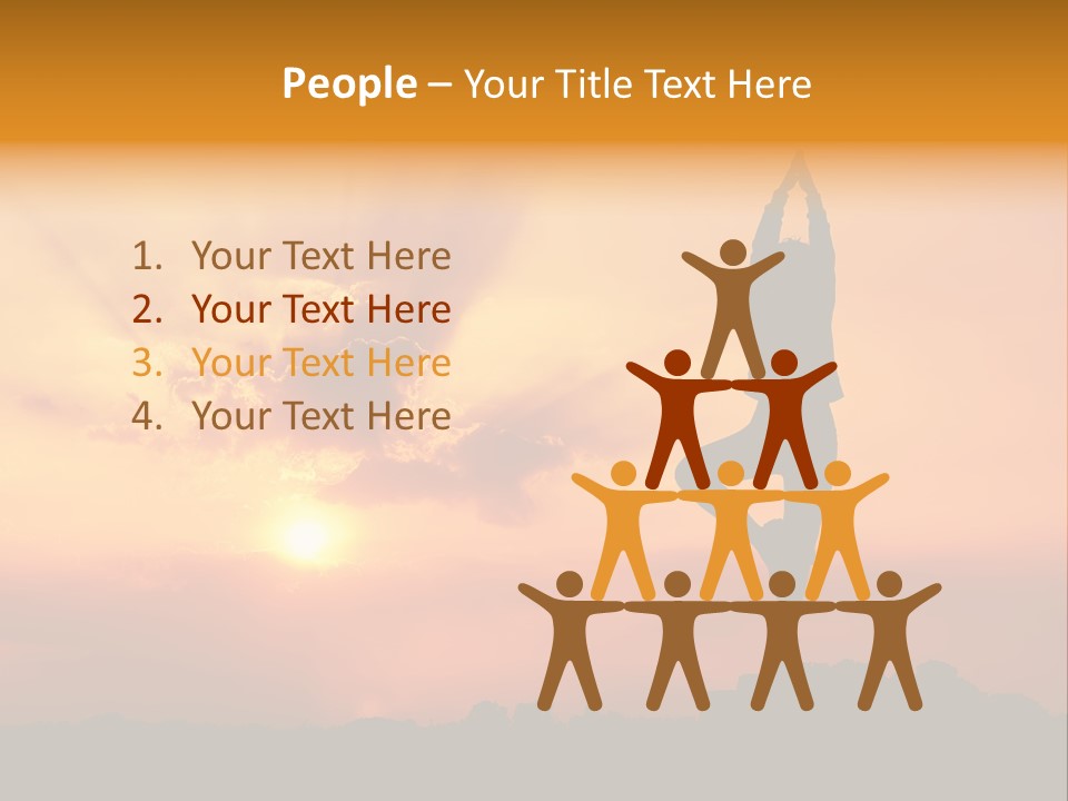 Silence Wave Sea PowerPoint Template