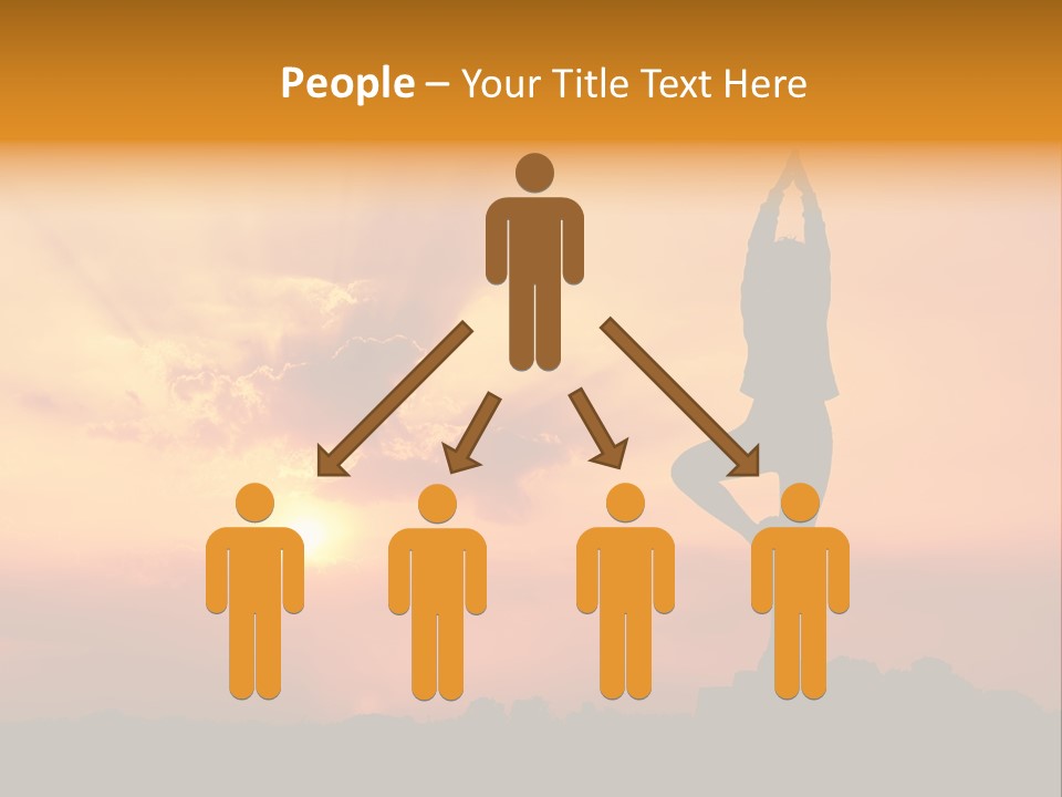 Silence Wave Sea PowerPoint Template