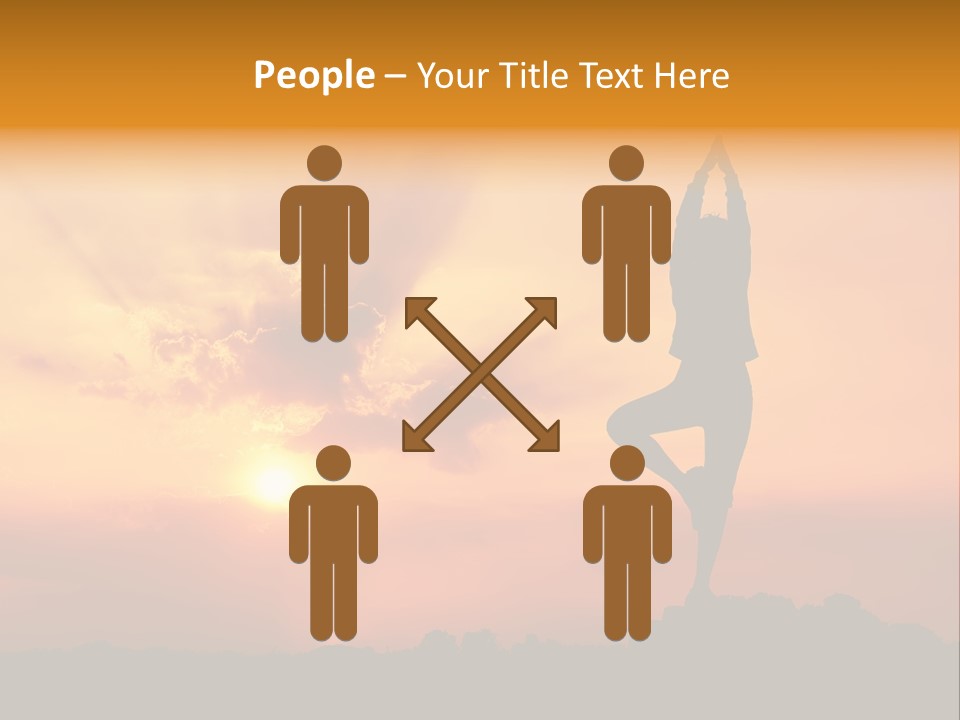 Silence Wave Sea PowerPoint Template