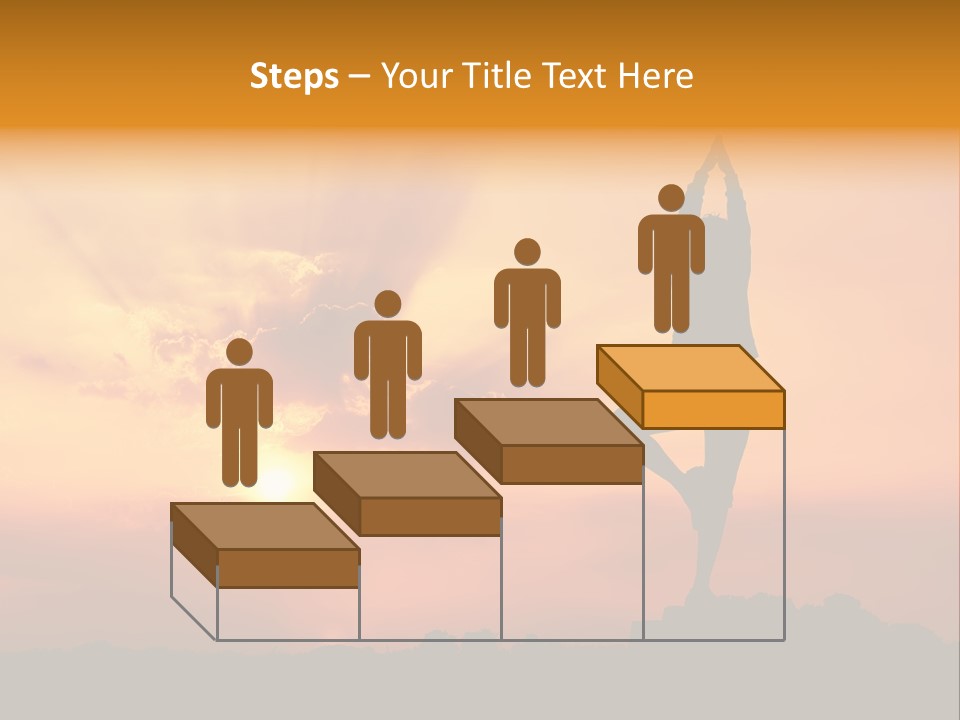 Silence Wave Sea PowerPoint Template