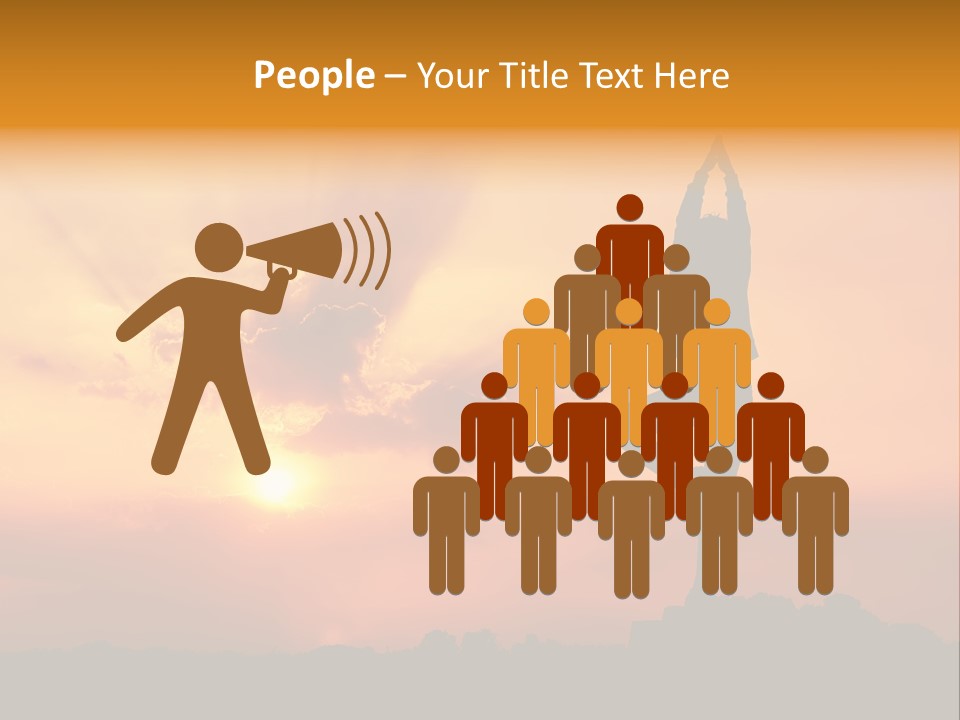 Silence Wave Sea PowerPoint Template