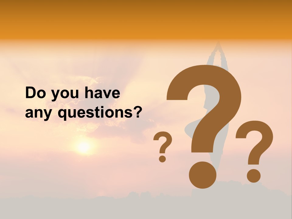 Silence Wave Sea PowerPoint Template