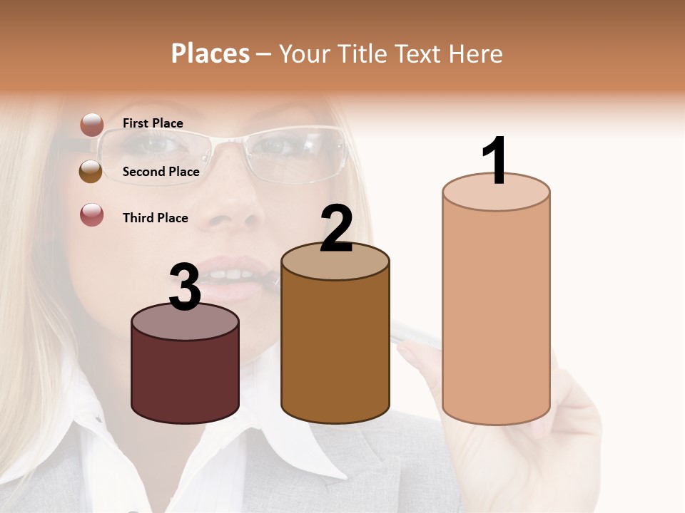 Pen Confidence Brown PowerPoint Template