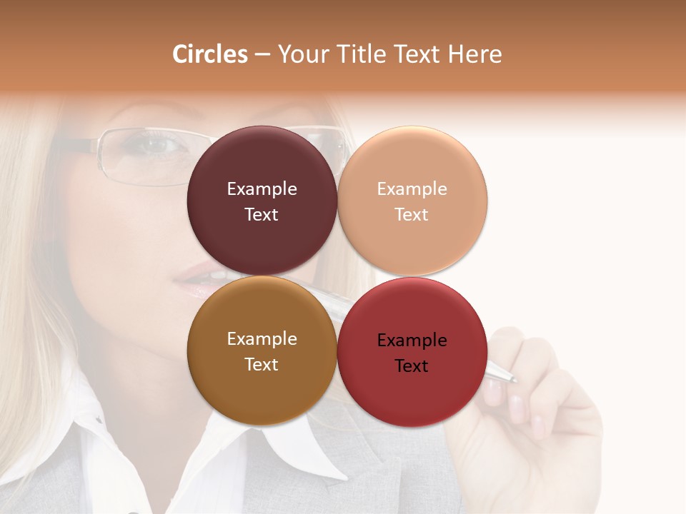 Pen Confidence Brown PowerPoint Template