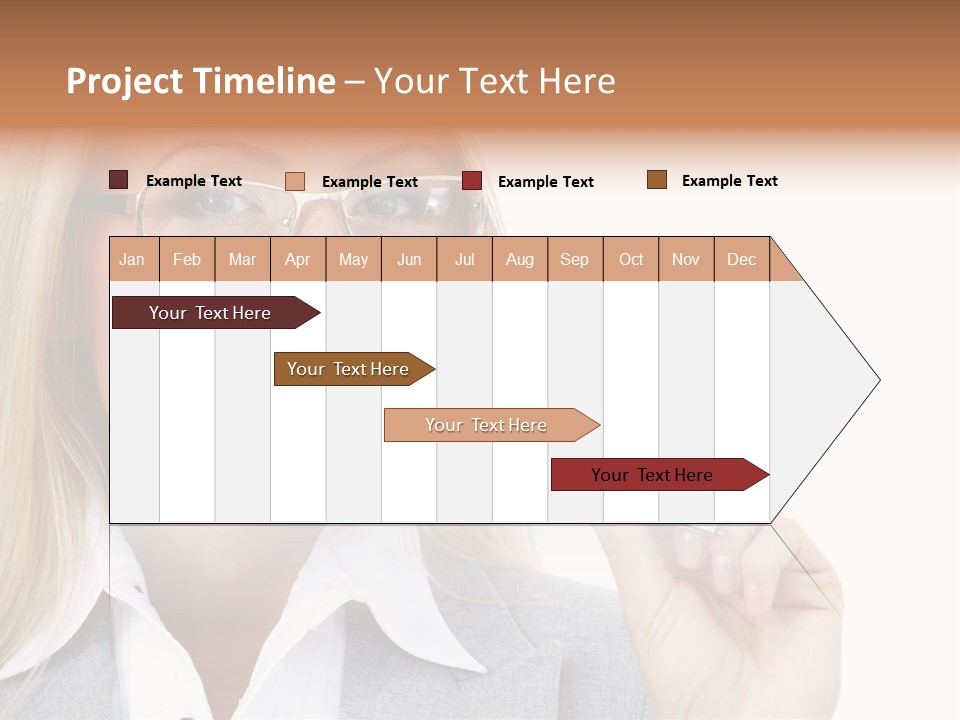 Pen Confidence Brown PowerPoint Template