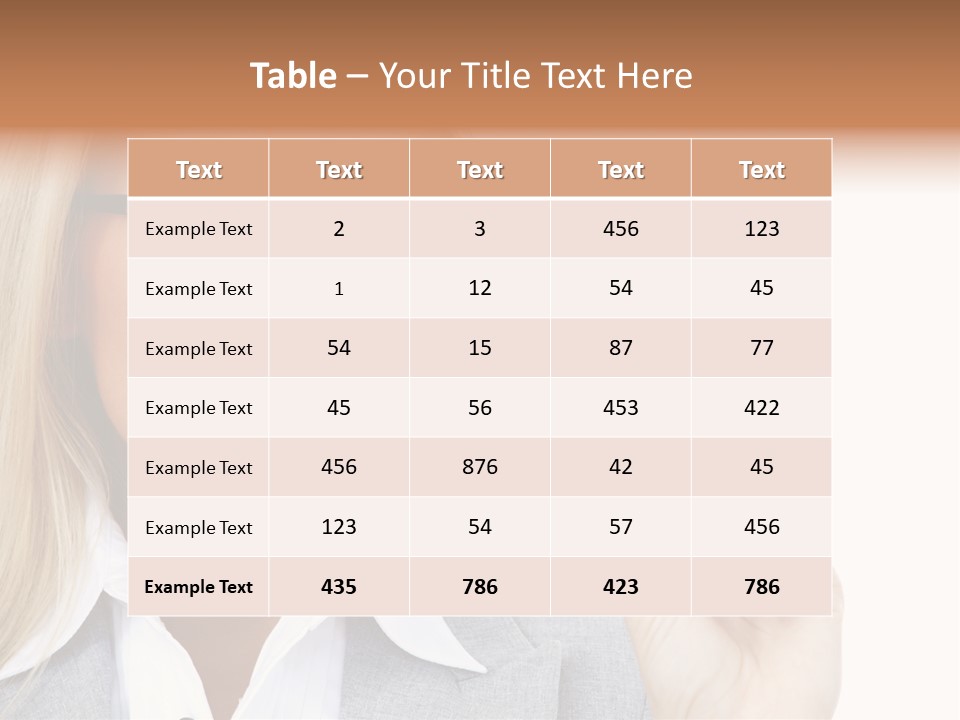 Pen Confidence Brown PowerPoint Template
