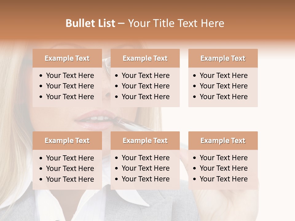 Pen Confidence Brown PowerPoint Template