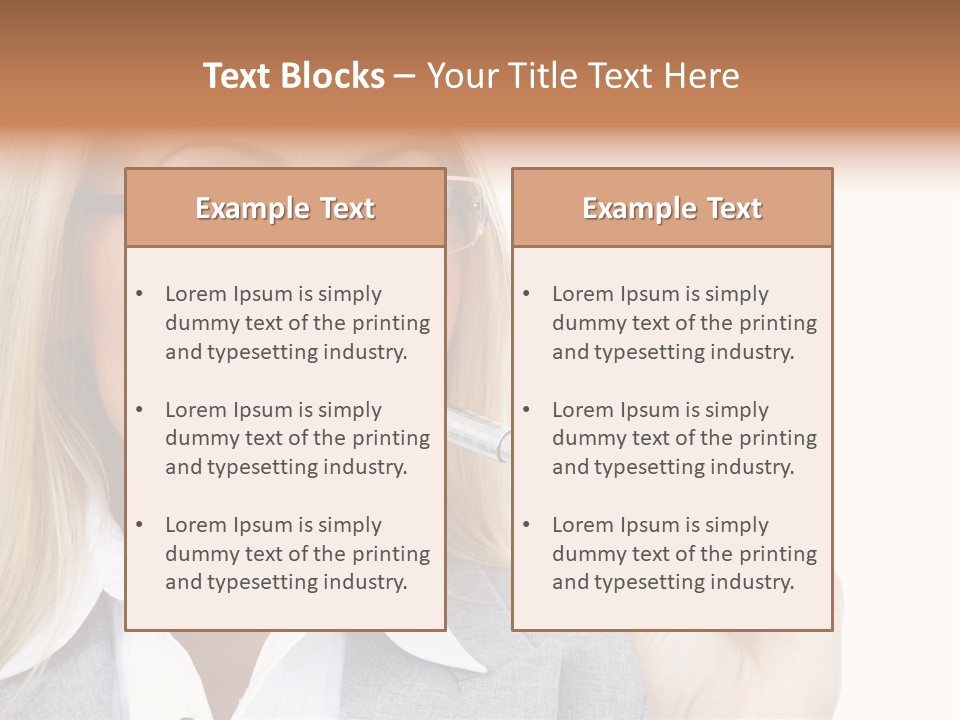 Pen Confidence Brown PowerPoint Template