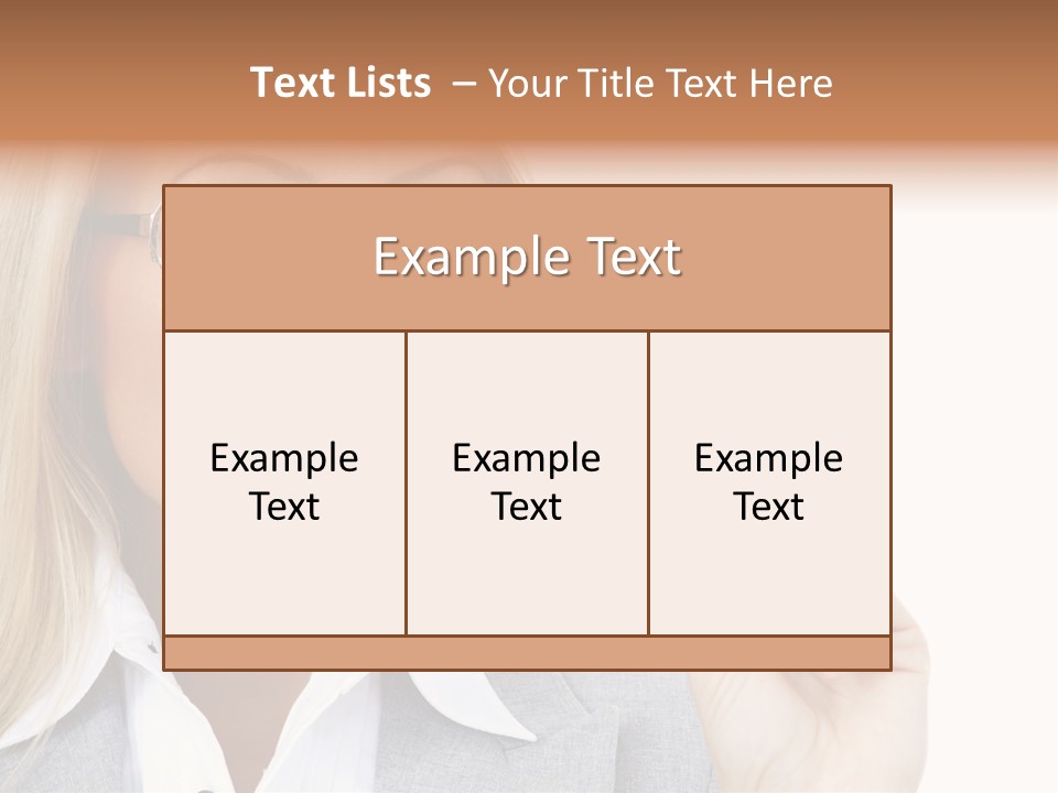 Pen Confidence Brown PowerPoint Template