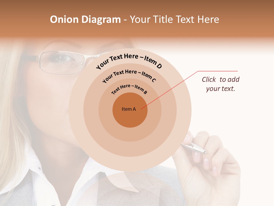 Pen Confidence Brown PowerPoint Template