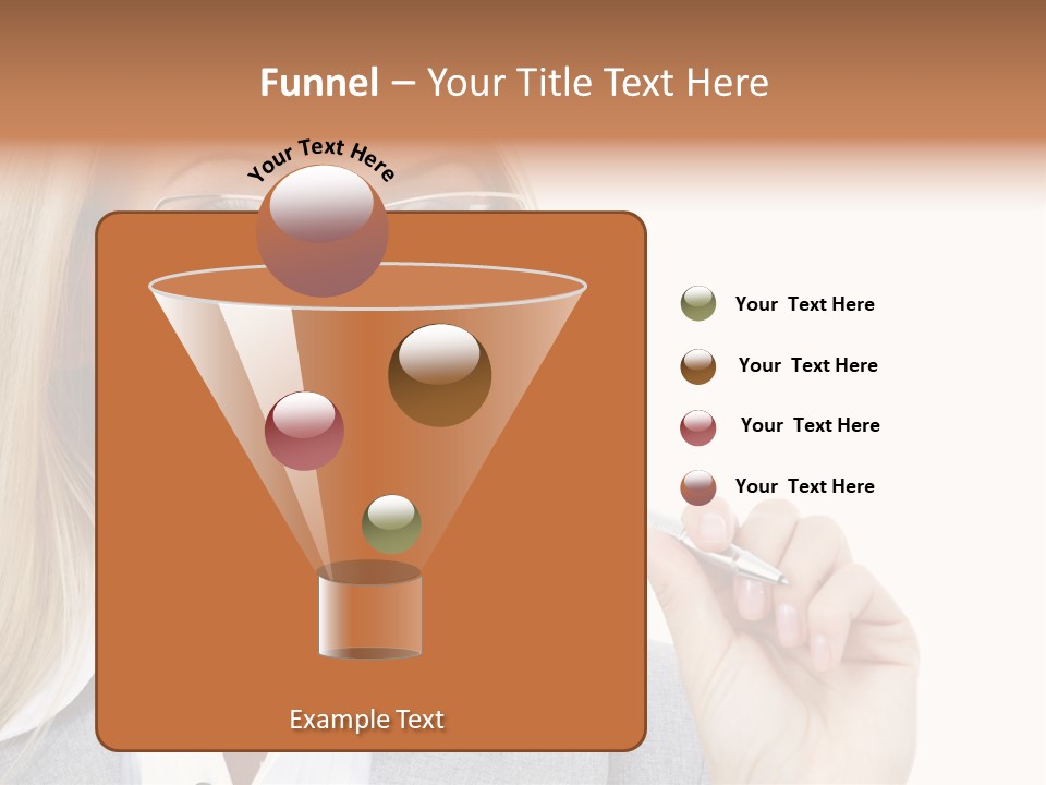 Pen Confidence Brown PowerPoint Template