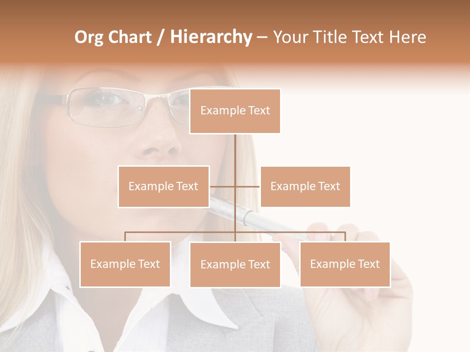 Pen Confidence Brown PowerPoint Template