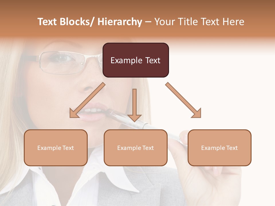 Pen Confidence Brown PowerPoint Template