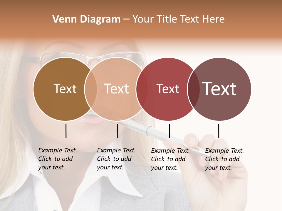 Pen Confidence Brown PowerPoint Template