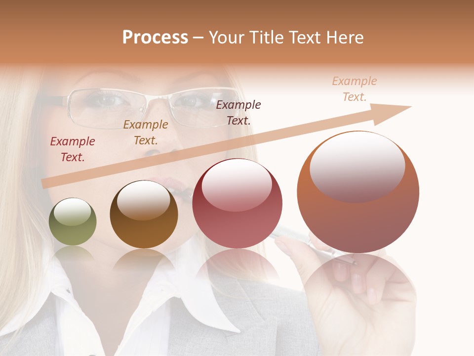Pen Confidence Brown PowerPoint Template