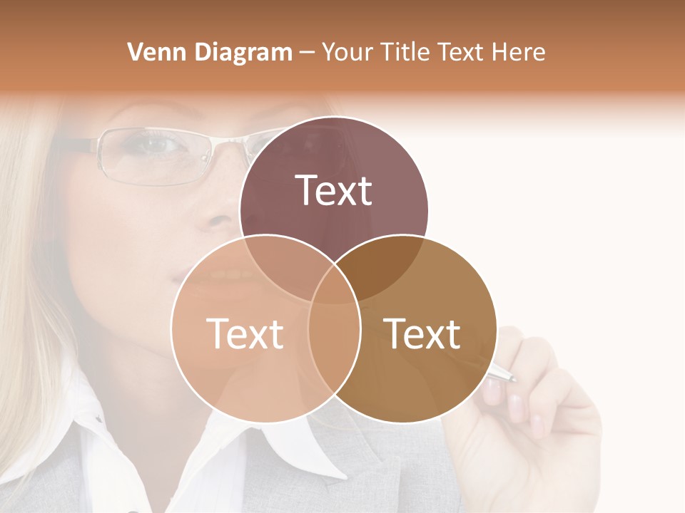 Pen Confidence Brown PowerPoint Template