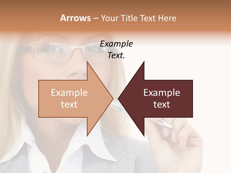 Pen Confidence Brown PowerPoint Template