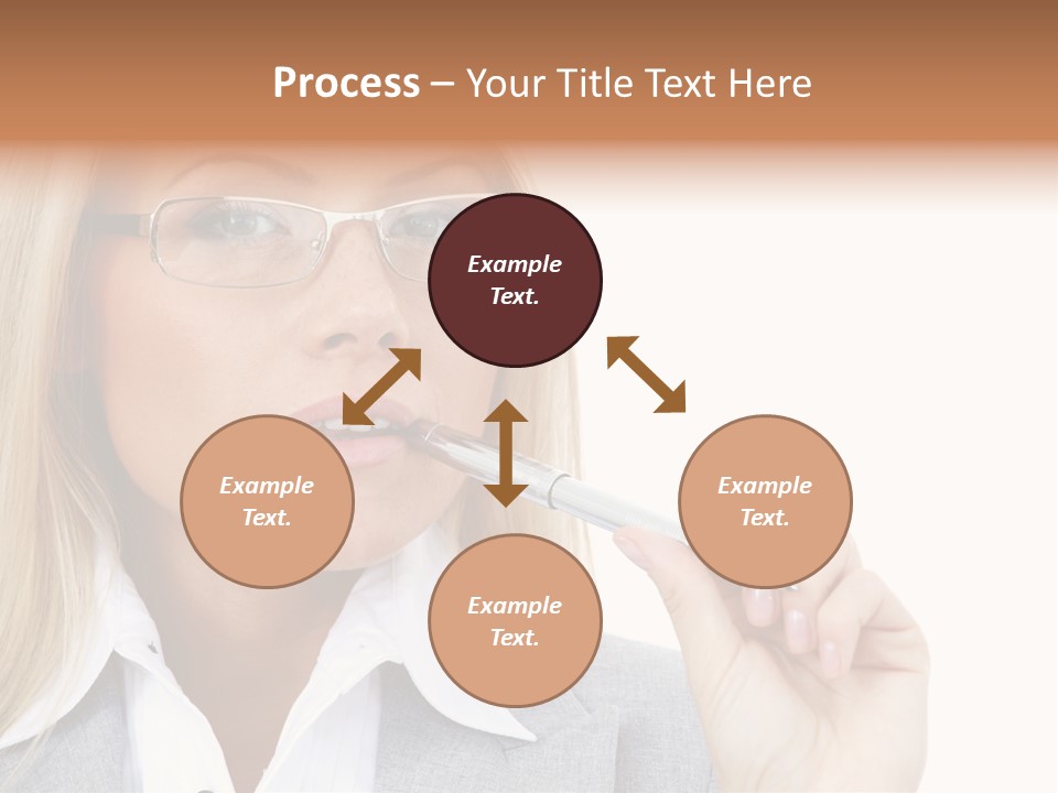 Pen Confidence Brown PowerPoint Template