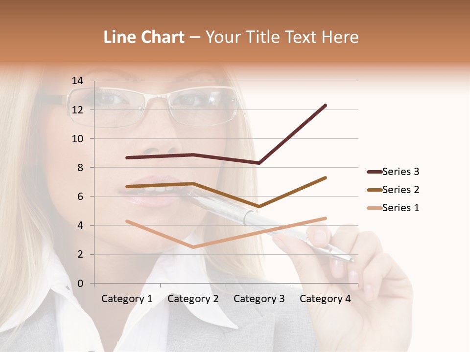 Pen Confidence Brown PowerPoint Template