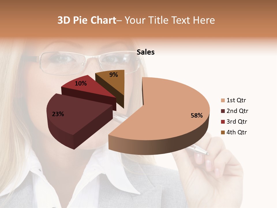 Pen Confidence Brown PowerPoint Template