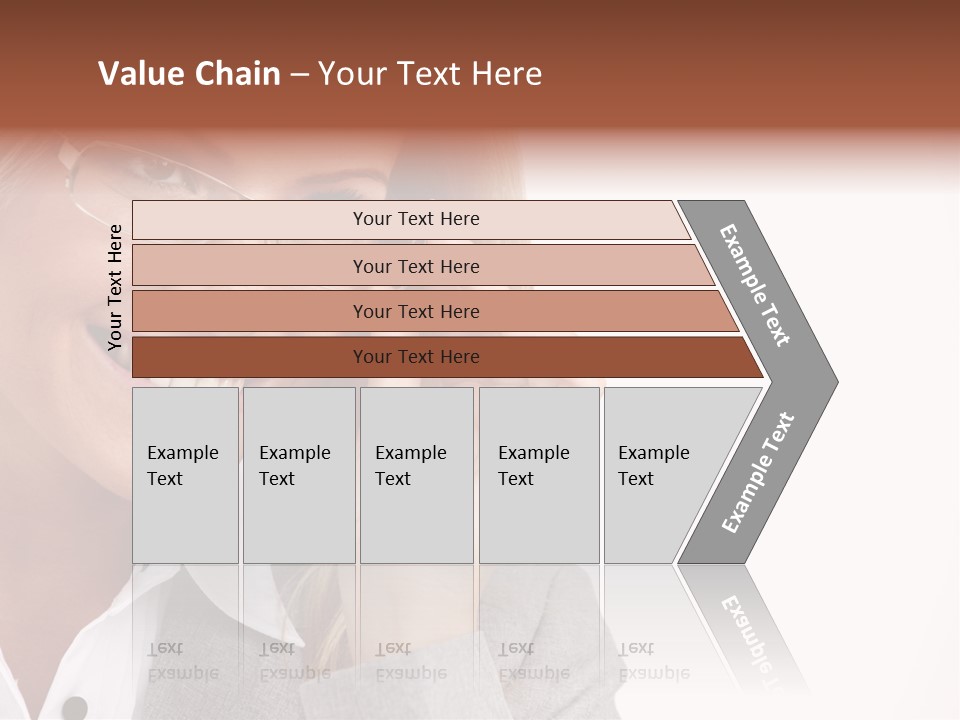 Eyewear Blond Pretty PowerPoint Template