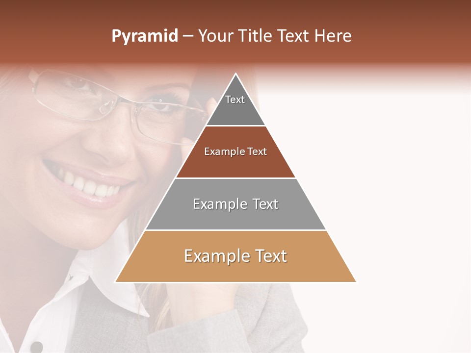 Eyewear Blond Pretty PowerPoint Template