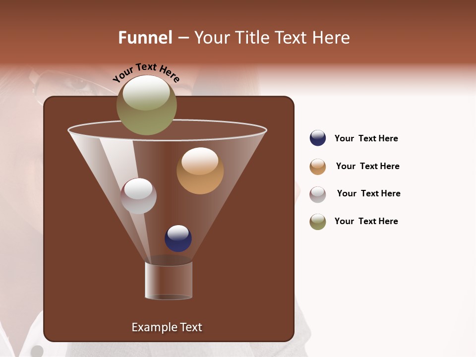 Eyewear Blond Pretty PowerPoint Template