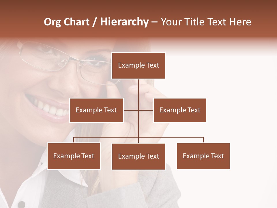 Eyewear Blond Pretty PowerPoint Template