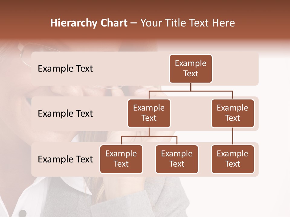 Eyewear Blond Pretty PowerPoint Template