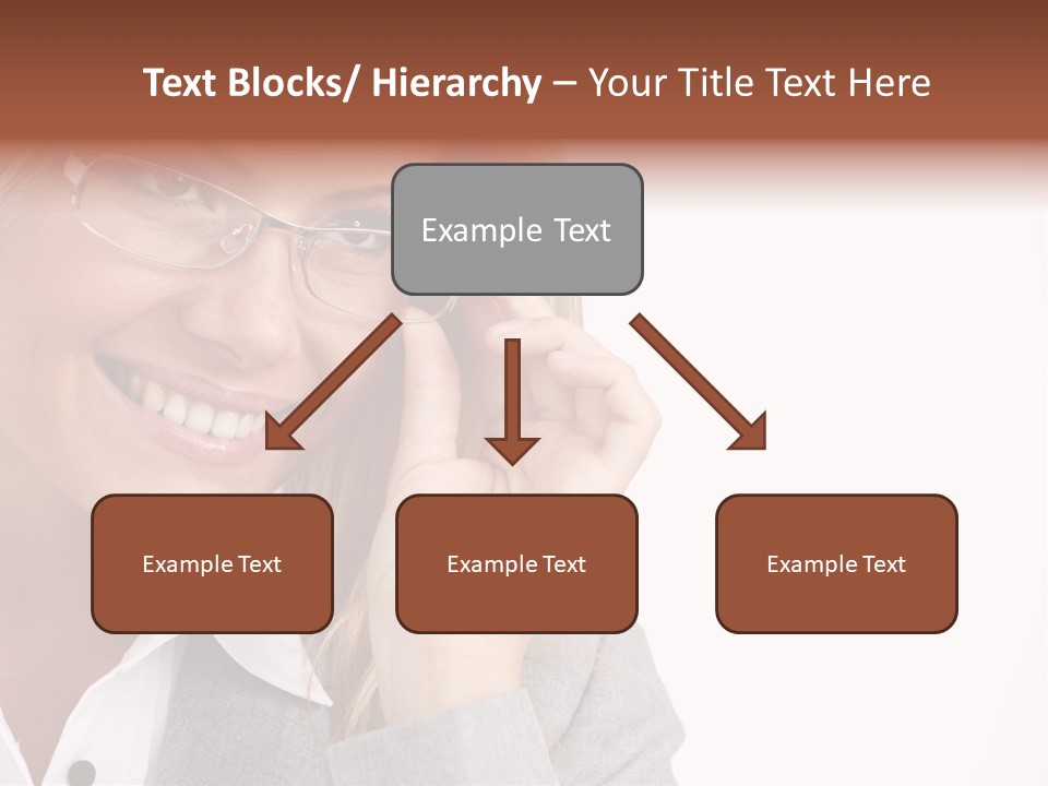 Eyewear Blond Pretty PowerPoint Template