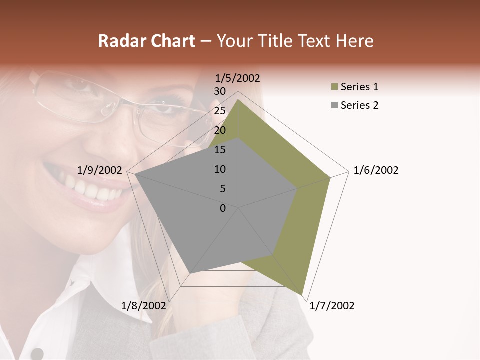 Eyewear Blond Pretty PowerPoint Template