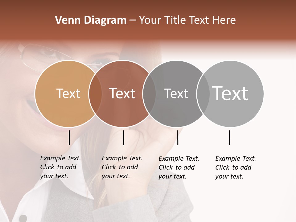 Eyewear Blond Pretty PowerPoint Template