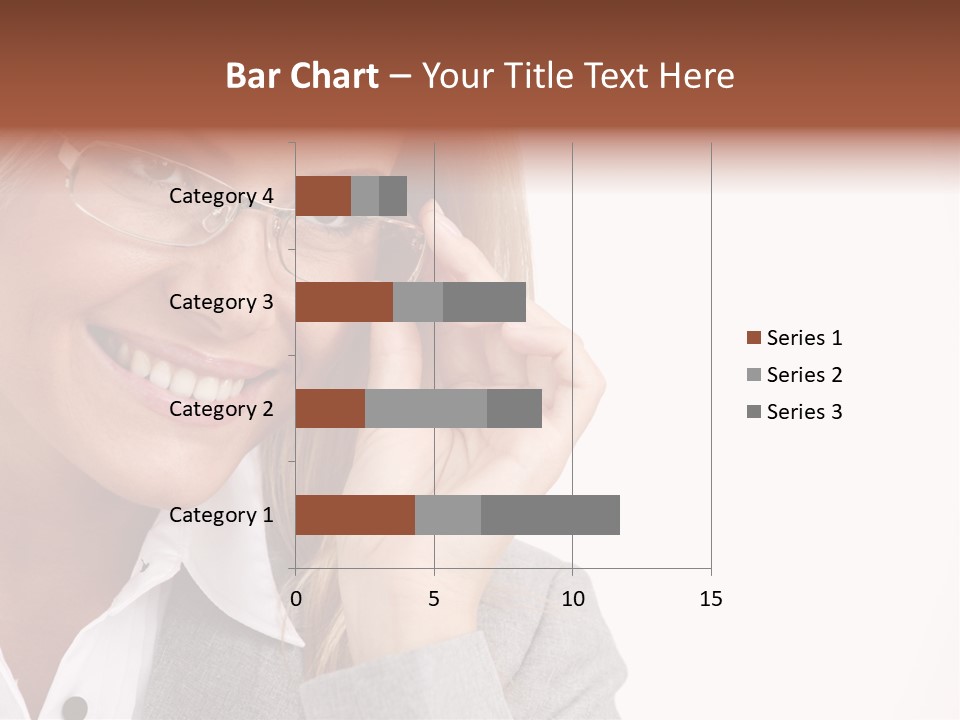 Eyewear Blond Pretty PowerPoint Template