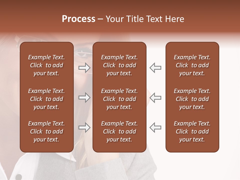 Eyewear Blond Pretty PowerPoint Template