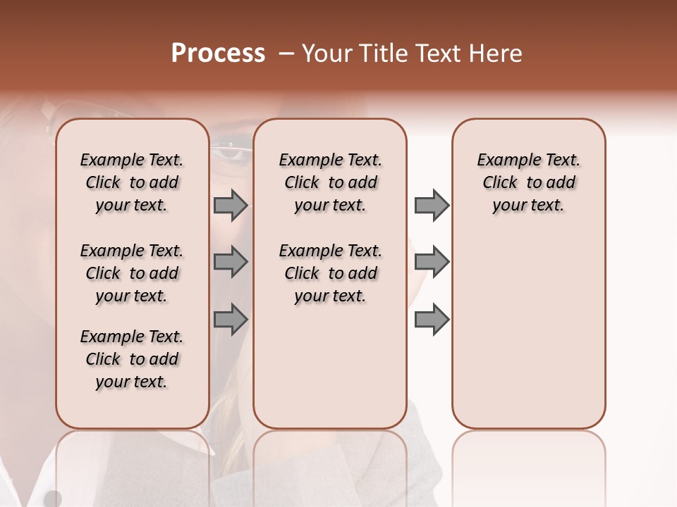 Eyewear Blond Pretty PowerPoint Template