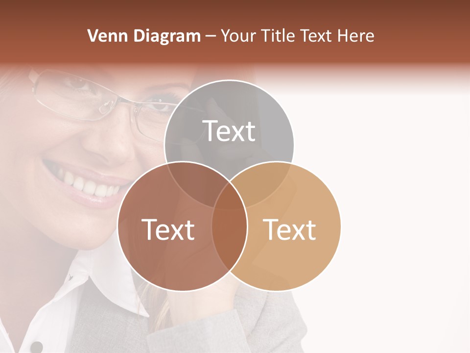 Eyewear Blond Pretty PowerPoint Template