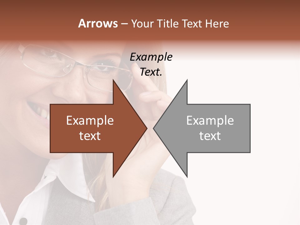 Eyewear Blond Pretty PowerPoint Template