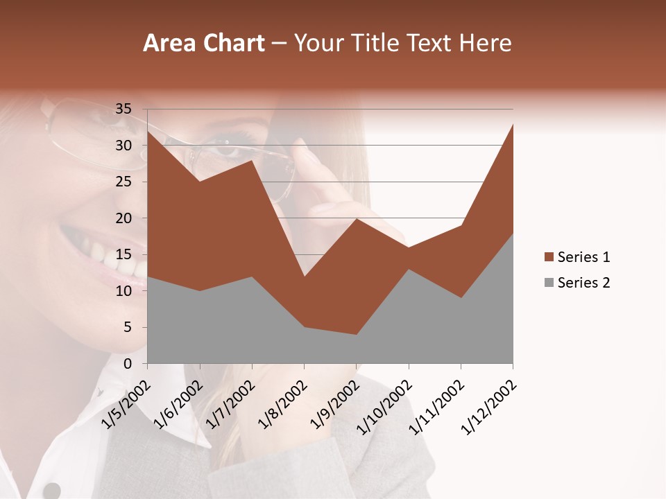 Eyewear Blond Pretty PowerPoint Template