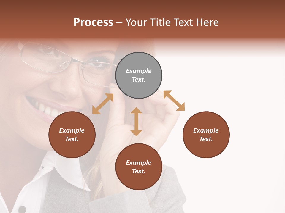 Eyewear Blond Pretty PowerPoint Template