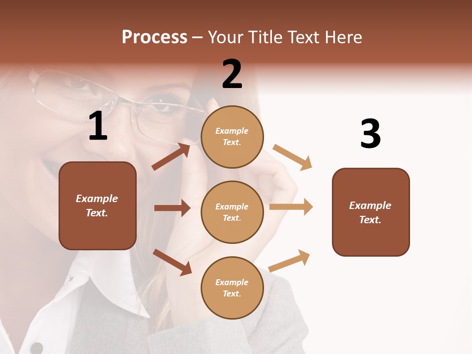 Eyewear Blond Pretty PowerPoint Template