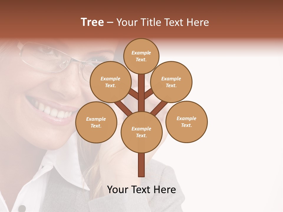 Eyewear Blond Pretty PowerPoint Template