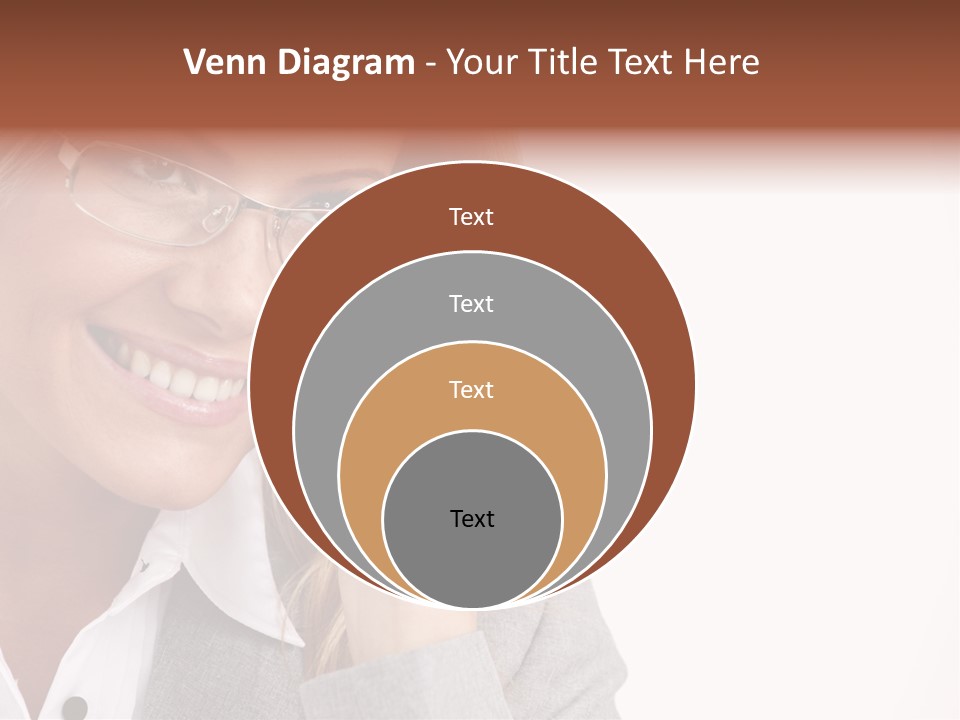 Eyewear Blond Pretty PowerPoint Template