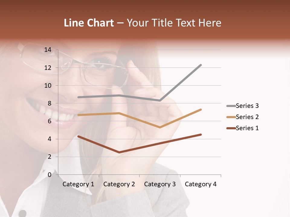 Eyewear Blond Pretty PowerPoint Template