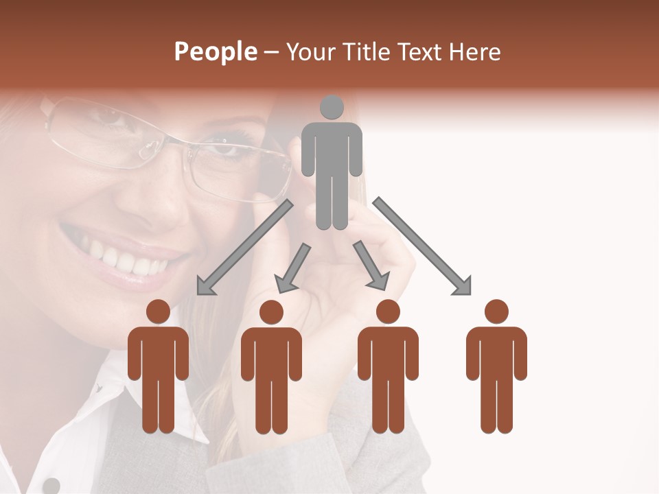 Eyewear Blond Pretty PowerPoint Template