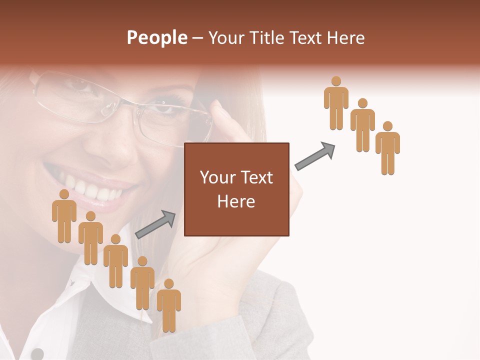 Eyewear Blond Pretty PowerPoint Template