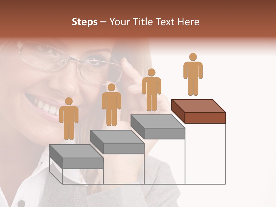 Eyewear Blond Pretty PowerPoint Template