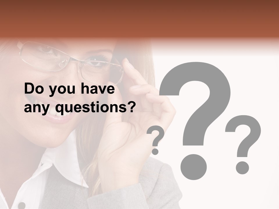 Eyewear Blond Pretty PowerPoint Template