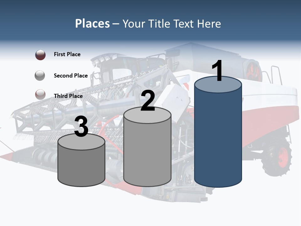 Farming Modern Thresher PowerPoint Template