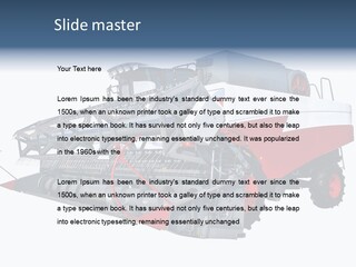 Farming Modern Thresher PowerPoint Template